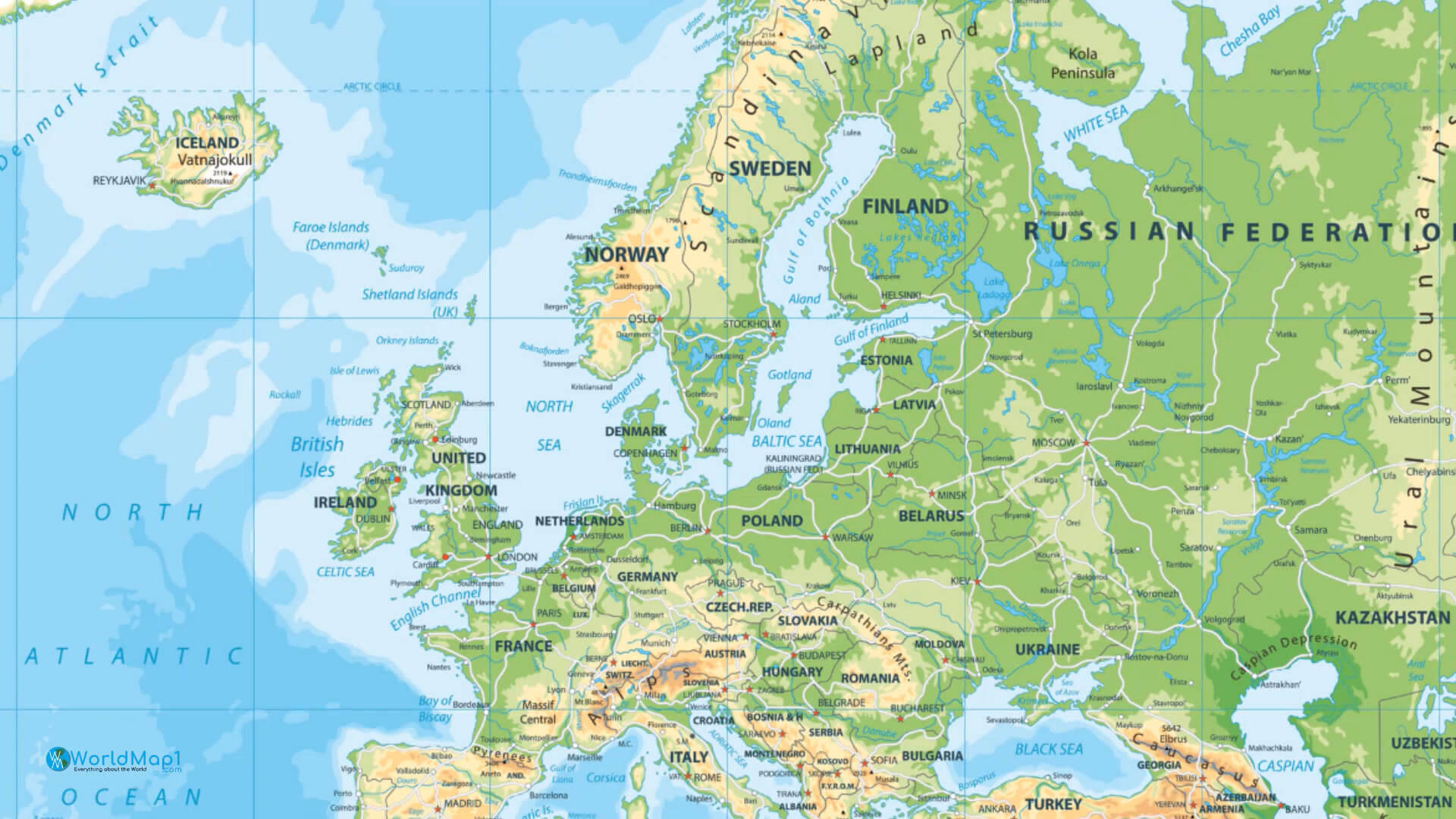 Carte du monde Finlande